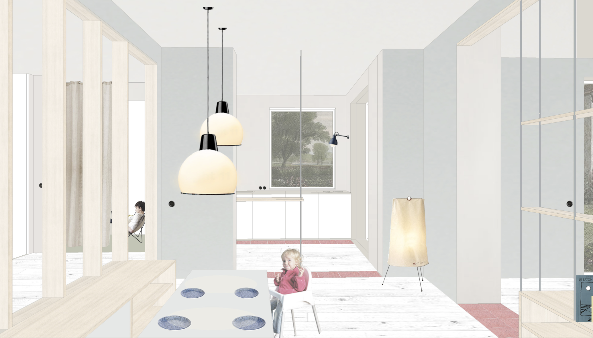 Planche B intérieur architecte Archibien