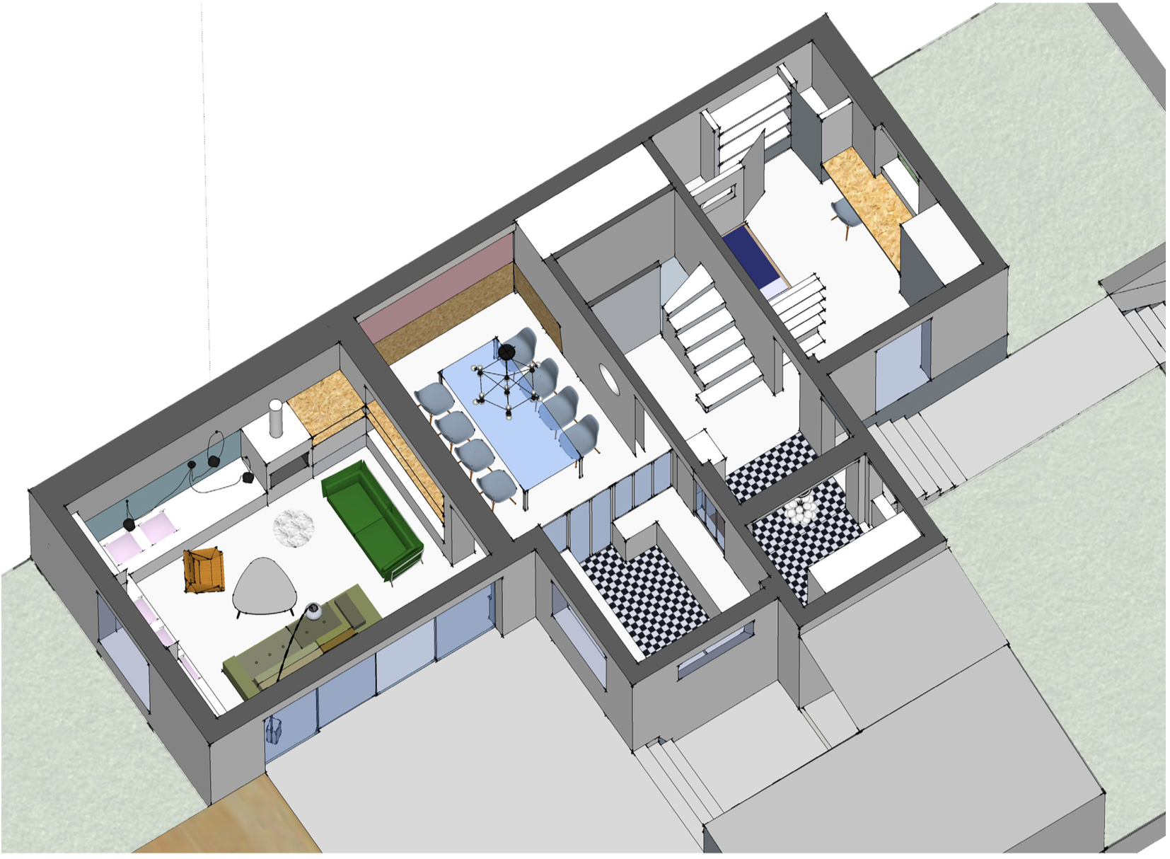 Planche C intérieur architecte Archibien