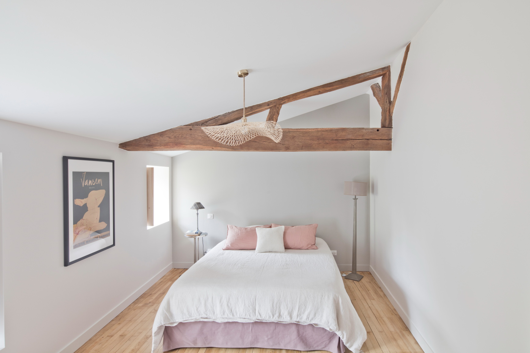 rénovation par l'intermédiaire d'Archibien, avec une chambre bohème sous les toits