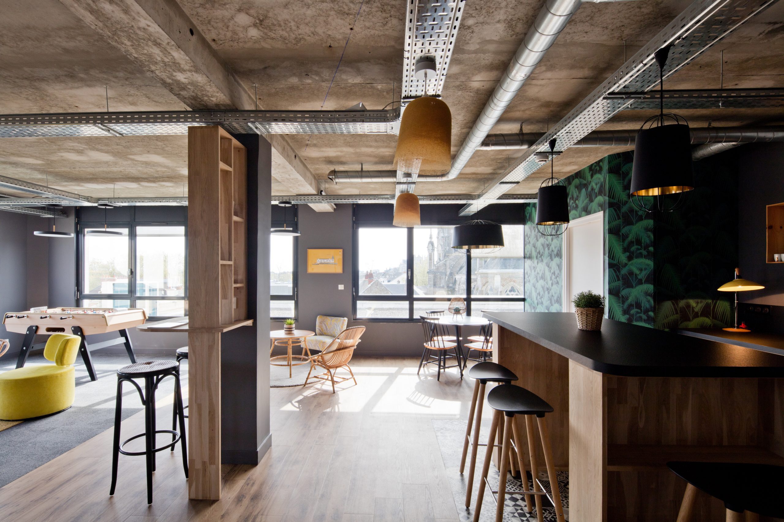 salle de pause des bureaux d'Archibien
