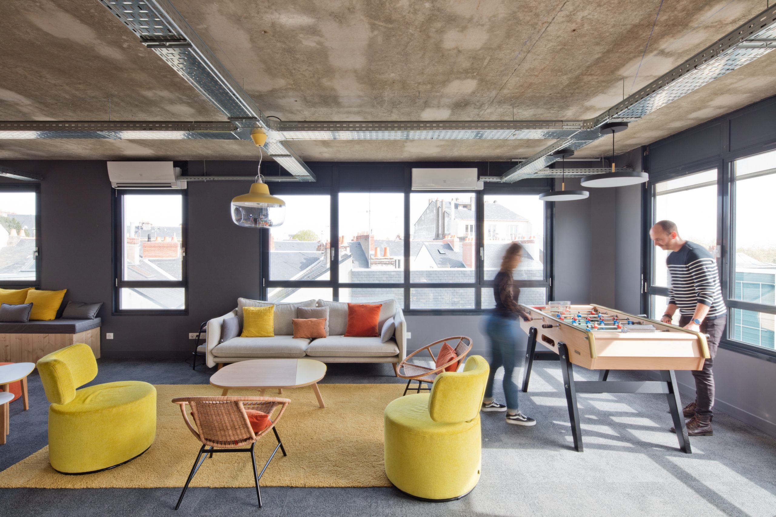 babyfoot des locaux de l'espace de coworking la Canopée à Nantes
