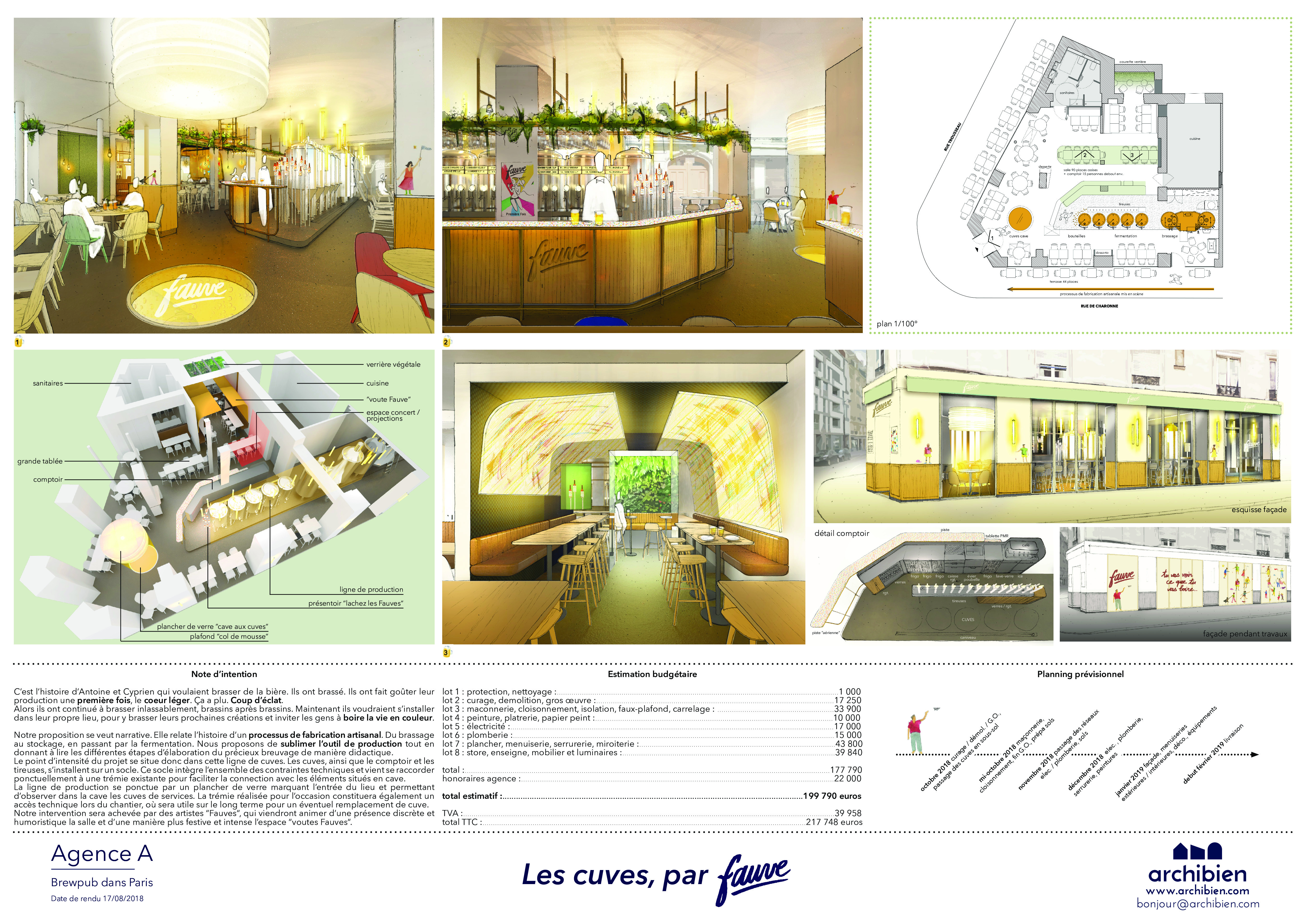 renovation par architecte paris restaurant bar